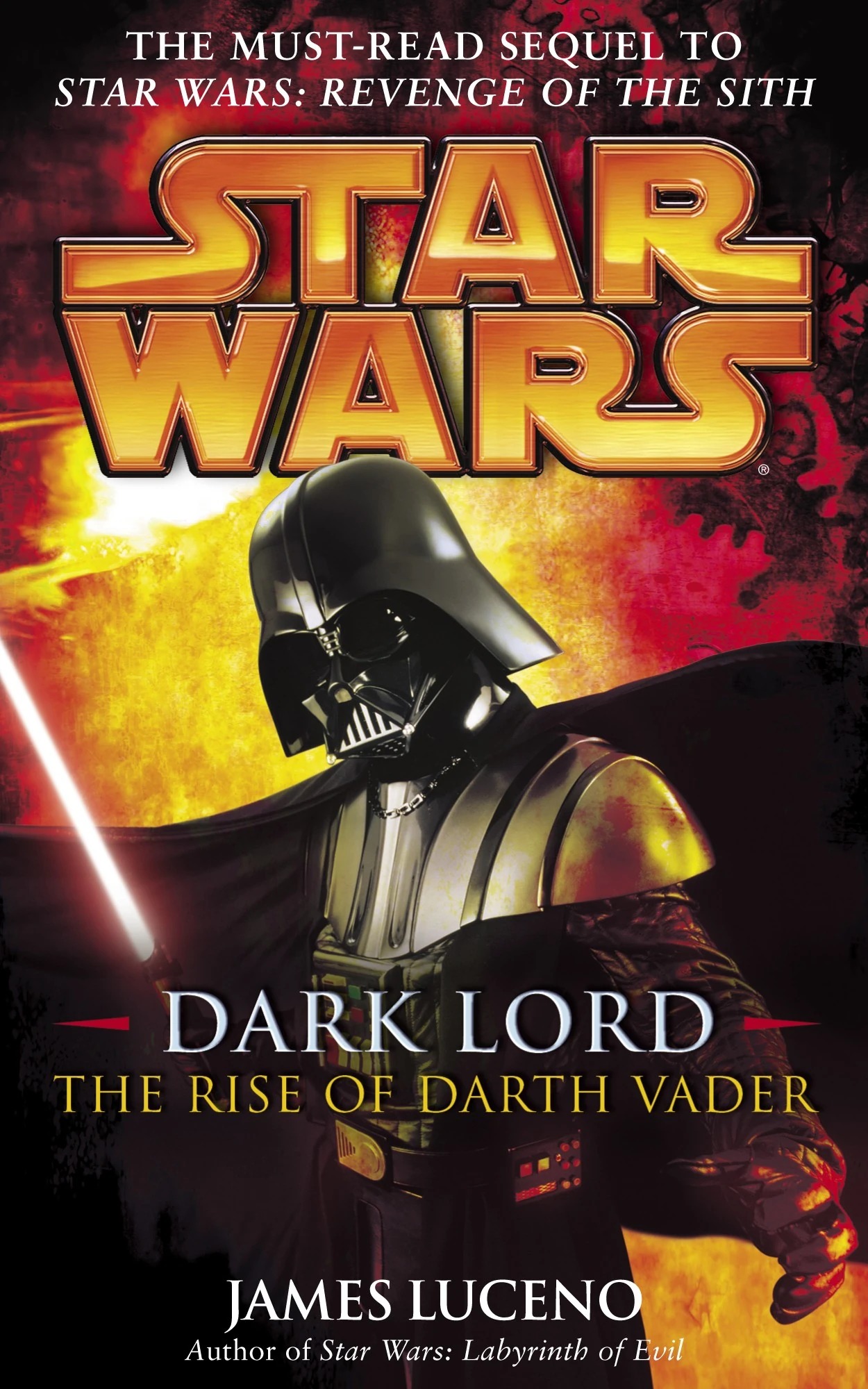 Cover of the Legends novel Dark Lord: The Rise of Darth Vader showing Darth Vader
