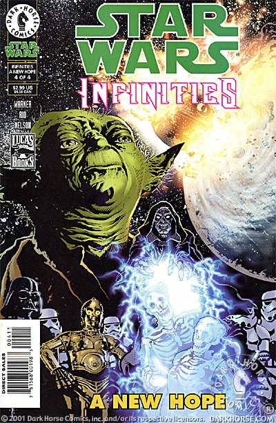 Star Wars Infinities A New Hope issue 4 cover featuring Yoda and Emperor Palpatine