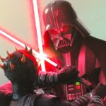 Maul dueling Darth Vader.