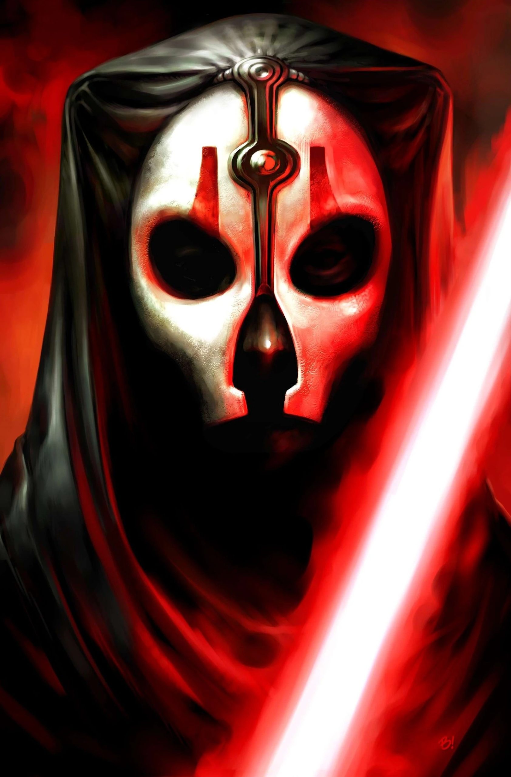 Darth Nihilus promotional artwork for Knights of the Old Republic II.