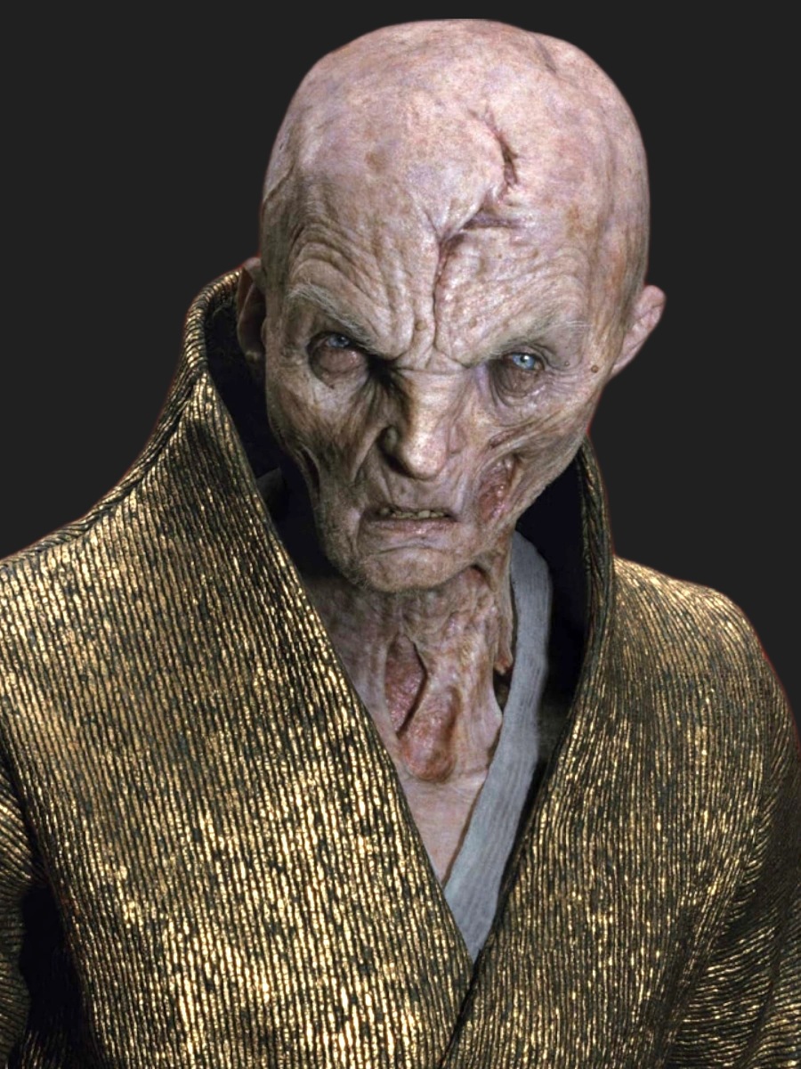 Supreme Leader Snoke, who approved the First Order attack on the Hosnian system.